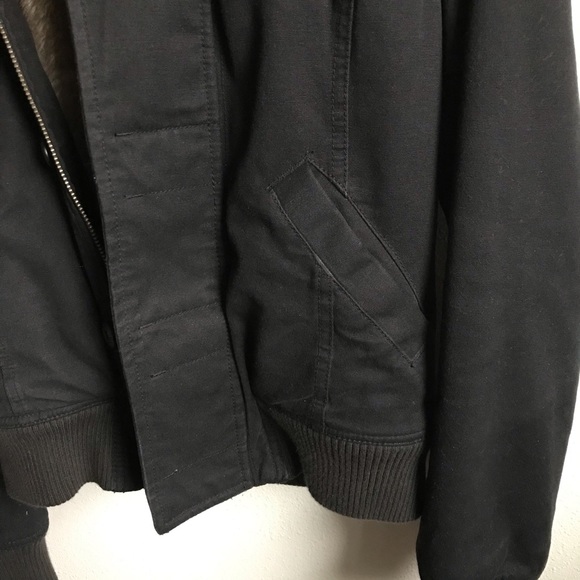 TNA Aritzia Black Faux Fur Jacket* - Picture 6 of 8